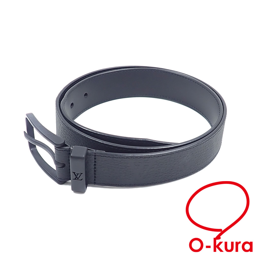 【中古】 ルイ・ヴィトン ベルト・ポンヌフ トリヨン モノグラム 35MM メンズ ブラック 黒 95cm 38インチ トリヨンレザー M4583 古着 アパレル