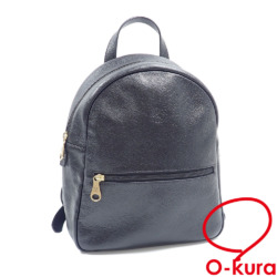 【中古】 イルビゾンテ バックパック レディース ブラック 黒 牛革 54232300116 リュックサック