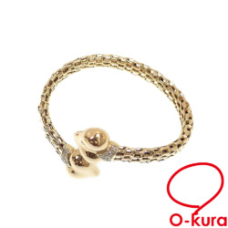 【中古】 ジュエリーマキ ダイヤモンド ブレスレット レディース K18YG 0.16ct 22.6g 18金 イエローゴールド 750