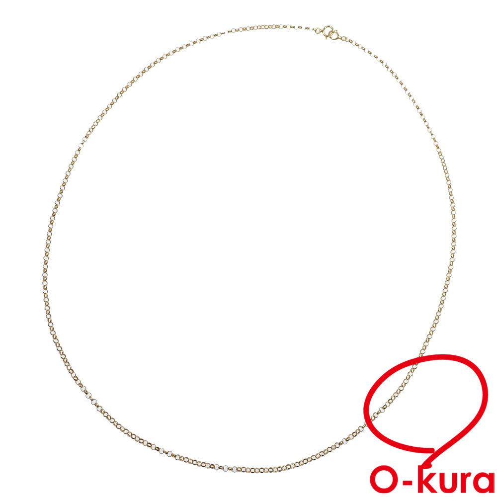 【中古】 チェーン ネックレス レディース K18YG 4.5g 18金 750 イエローゴールド