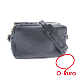 【中古】 プラダ ショルダーバッグ レディース ネロ 黒 レザー 1BH089 斜め掛け
