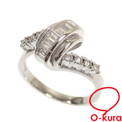 【中古】 ダイヤモンド リング レディース Pt900 12号 0.21ct 6.4g プラチナ 指輪