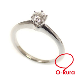 【中古】 ティファニー ダイヤモンド リング レディース Pt950 8号 0.28ct 3.4g プラチナ 指輪