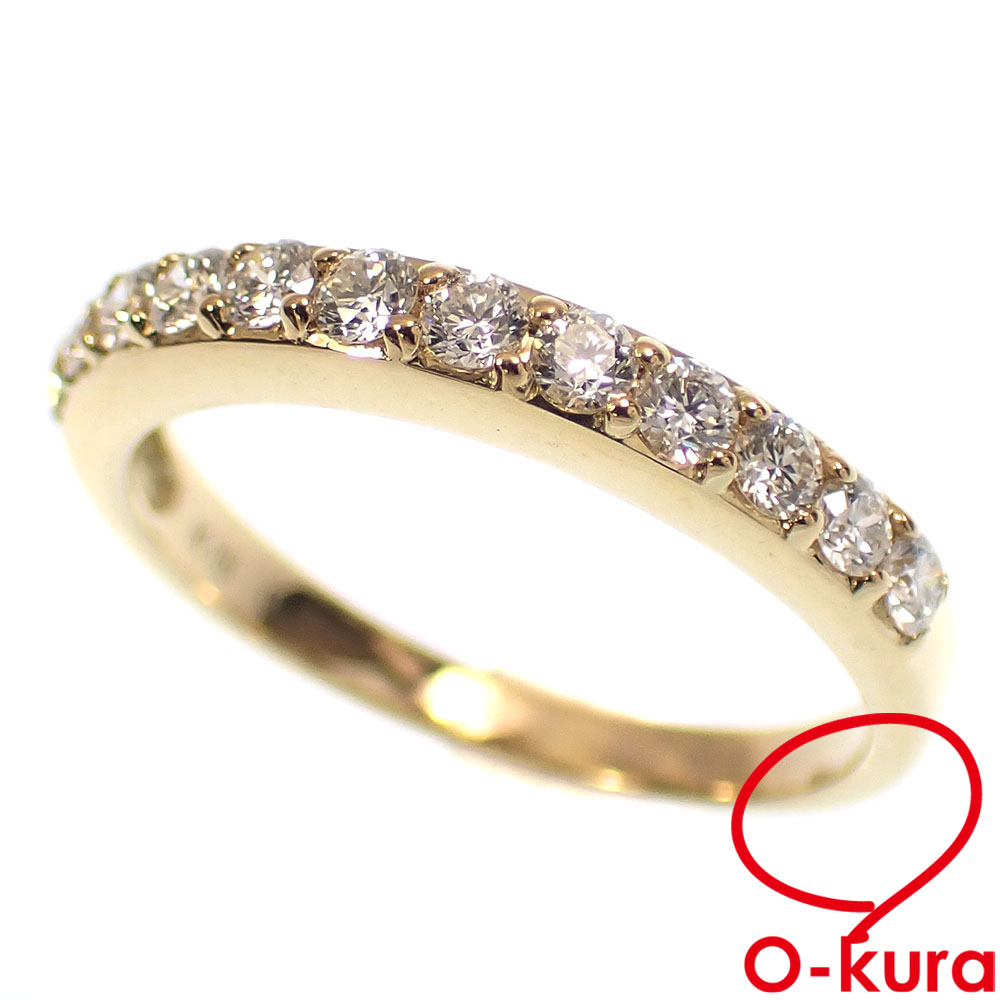 【中古】 ダイヤモンド リング レディース K18YG 7号 0.31ct 2.0g 18金 750 イエローゴールド 指輪