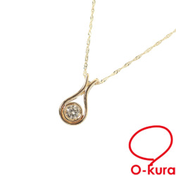 【中古】 ダイヤモンド ネックレス レディース K18YG 0.19ct 2.2g 18金 イエローゴールド 750