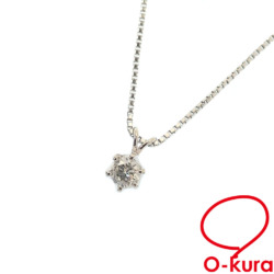 【中古】 ダイヤモンド ネックレス レディース Pt850 0.16ct 2.4g プラチナ