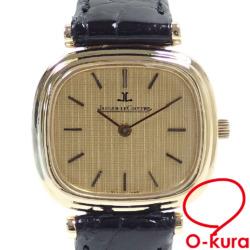 【中古】 ジャガールクルト 腕時計 レディース 手巻き K18YG 革ベルト 6143.31 社外ベルト 18金 イエローゴールド 750 レディースウォッチ