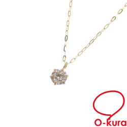 【中古】 ダイヤモンド ネックレス レディース K18YG 0.331ct 0.7g 18金 イエローゴールド 750