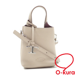 【中古】 トッズ ショルダーバッグ レディース ベージュ レザー XBWAPAT9000QRI ハンド