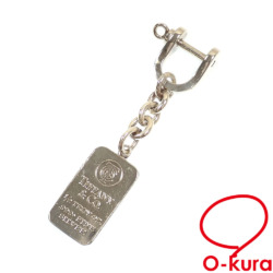 【中古】 ティファニー インゴット シャックル キーリング レディース SV999 37.2g 1/2 TROY OZ FINE SILVER ファインシルバー