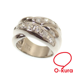 【中古】 ダイヤモンド リング レディース Pt900 14号 1.00ct 13.6g プラチナ 指輪