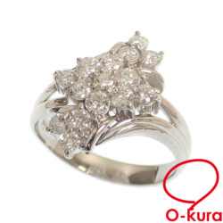 【中古】 ダイヤモンド リング レディース Pt900 15号 1.01ct 6.3g プラチナ 指輪