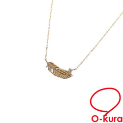 【中古】 ダイヤモンド ネックレス レディース K18YG 1.2g 18金 イエローゴールド 750