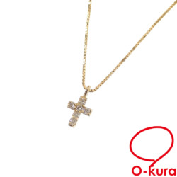 【中古】 ダイヤモンド ネックレス レディース K18YG 0.07ct 2.1g 18金 イエローゴールド 750
