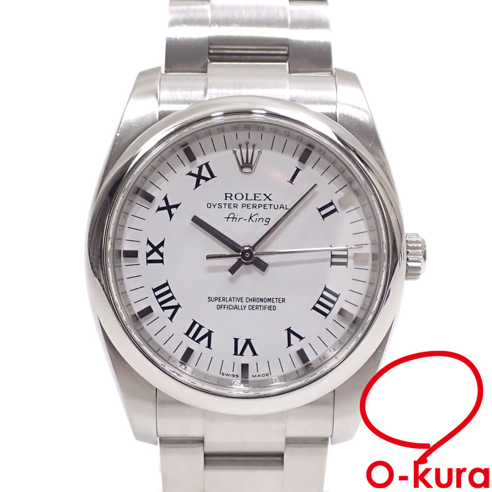 【中古】 ロレックス ROLEX エアキング メンズ 114200 オートマ M番 2007年-2008年頃製 SS 腕時計 自動巻き 機械式