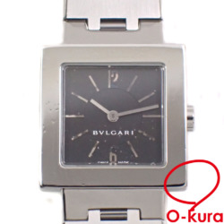 【中古】 ブルガリ 腕時計 クアドラードスクエア レディース クォーツ SS SQ22SS 電池式