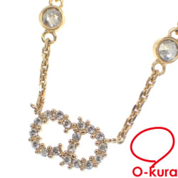 【中古】 クリスチャンディオール Clair D Lune ネックレス レディース GP ゴールドカラー レジンパール クリスタル