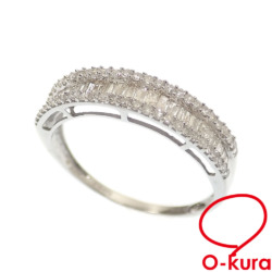 【中古】 ダイヤモンド リング レディース K18WG 12号 D0.50ct 1.4g 18金 ホワイトゴールド 750 指輪
