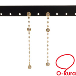 【中古】 エスジェイエックス ラボ グロウン ダイヤモンド ピアス レディース K18YG 0.30ct/0.30ct 1.2g 18金 750 イエローゴールド LGD SJXW