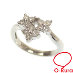 【中古】 ダイヤモンド リング レディース Pt900 11.5号 0.53ct 5.5g プラチナ 指輪