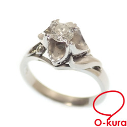 【中古】 ダイヤモンド リング レディース Pt900 9.5号 0.275ct 5.2g プラチナ 指輪