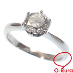 【中古】 ダイヤモンド リング レディース Pt900 14号 1.026ct 4.4g プラチナ 指輪