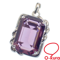 【中古】 アメジスト ペンダントトップ レディース Pt900 9.42ct 7.2g プラチナ ペンダントヘッド