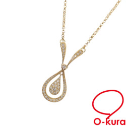 【中古】 ダイヤモンド ネックレス レディース K18YG 0.56ct 7.8g 18金 イエローゴールド 750