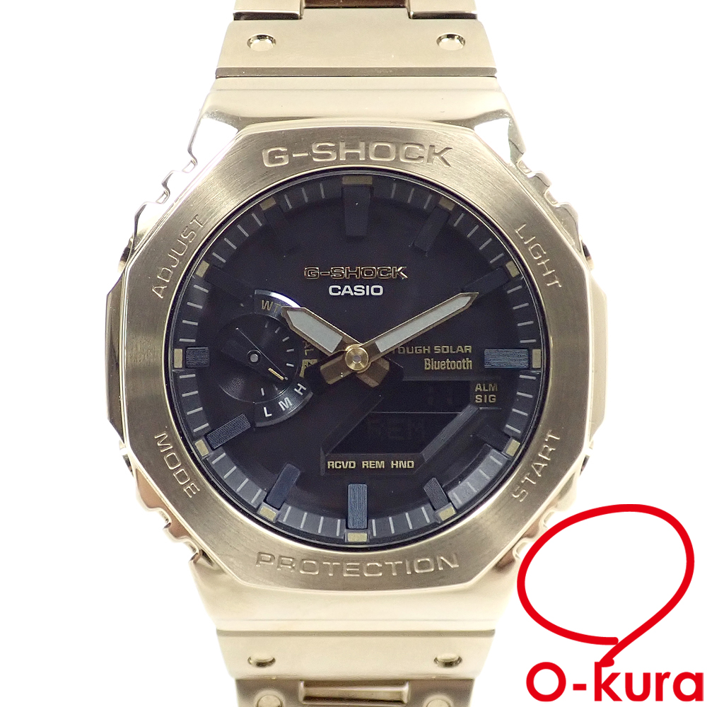 【中古】 カシオ 腕時計 G-SHOCK メンズ タフソーラー SS GM-B2100GD-9AJF 光充電式 ANALOG-DIGITAL 2100 Series Gショック ジーショック