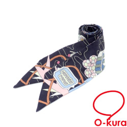 【中古】 エルメス スカーフ ツイリー オデッセイ レディース マルチカラー シルク 古着 アパレル