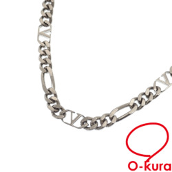 【中古】 ヴァレンティノ Vロゴ シグネチャー ネックレス メンズ メタル シルバーカラー