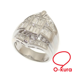【中古】 ダイヤモンド リング レディース Pt900 13号 3.38ct 19.1g プラチナ 指輪